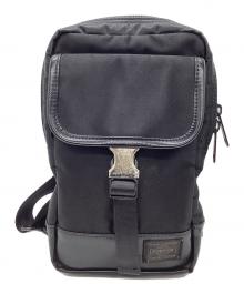 PORTER（ポーター）の古着「PORTER　SAC'S BAR　ボディバッグ」｜ブラック