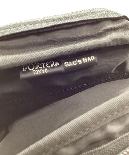 PORTER（ポーター）PORTER (ポーター) PORTER　SAC'S BAR　ボディバッグ ブラックの古着・服飾アイテム