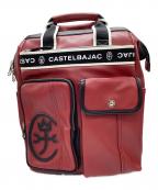 CASTELBAJACカステルバジャック）の古着「CASTELBAJAC　スクエアリュック」｜レッド×ブラック