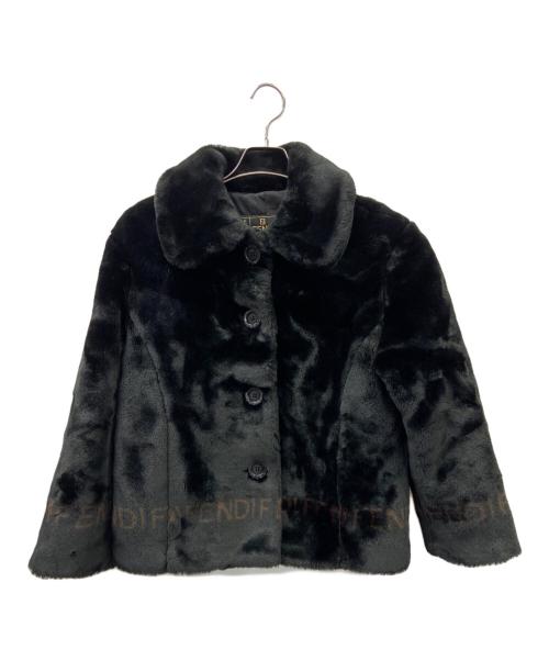 FENDI JEANS（フェンディ ジーンズ）FENDI JEANS (フェンディ ジーンズ) ファージャケット ブラック サイズ:size38の古着・服飾アイテム