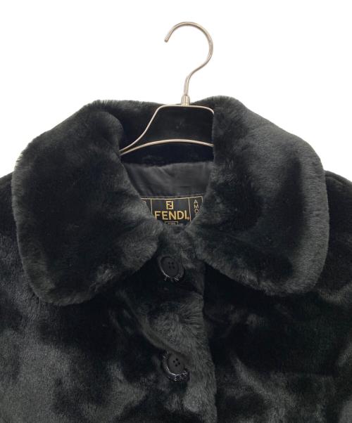 FENDI JEANS（フェンディ ジーンズ）FENDI JEANS (フェンディ ジーンズ) ファージャケット ブラック サイズ:size38の古着・服飾アイテム
