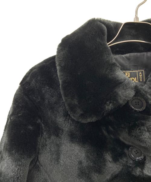 FENDI JEANS（フェンディ ジーンズ）FENDI JEANS (フェンディ ジーンズ) ファージャケット ブラック サイズ:size38の古着・服飾アイテム