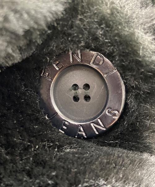 FENDI JEANS（フェンディ ジーンズ）FENDI JEANS (フェンディ ジーンズ) ファージャケット ブラック サイズ:size38の古着・服飾アイテム
