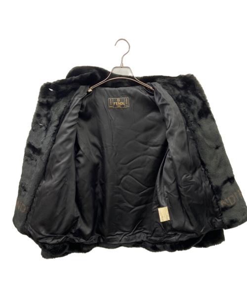 FENDI JEANS（フェンディ ジーンズ）FENDI JEANS (フェンディ ジーンズ) ファージャケット ブラック サイズ:size38の古着・服飾アイテム