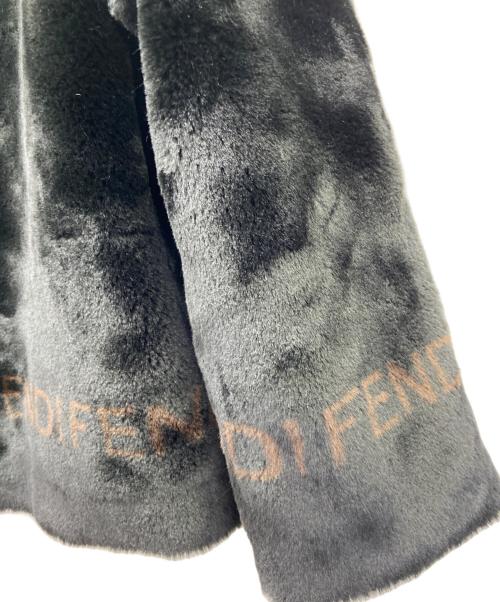 FENDI JEANS（フェンディ ジーンズ）FENDI JEANS (フェンディ ジーンズ) ファージャケット ブラック サイズ:size38の古着・服飾アイテム