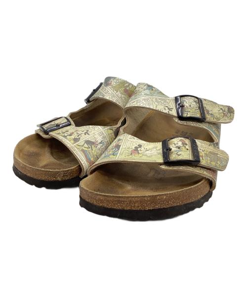 BIRKENSTOCK（ビルケンシュトック）BIRKENSTOCK (ビルケンシュトック) Disney (ディズニー) BIRKENSTOCK　Disney　アリゾナ　サンダル ブラウン×ベージュ サイズ:27㎝の古着・服飾アイテム