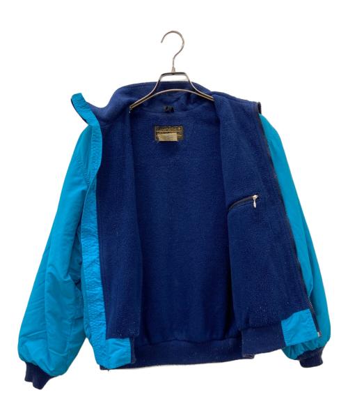Eddie Bauer（エディーバウアー）Eddie Bauer (エディーバウアー) Eddie Bauer　ウォームアップジャケット ブルー×ネイビー サイズ:Mの古着・服飾アイテム