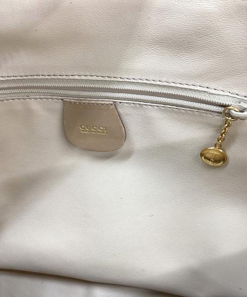 GUCCI（グッチ）GUCCI (グッチ) OLD GUCCI　バンブーハンドル2WAYバッグ ベージュの古着・服飾アイテム