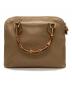 GUCCI (グッチ) OLD GUCCI　バンブーハンドル2WAYバッグ ベージュ：13000円