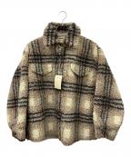 Sea Room lynnシールームリン）の古着「シャツジャケット」｜ベージュ×ブラック