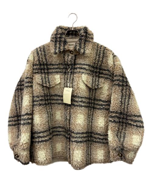 Sea Room lynn（シールームリン）Sea Room Lynn (シールームリン) シャツジャケット ベージュ×ブラック サイズ:S 未使用品の古着・服飾アイテム