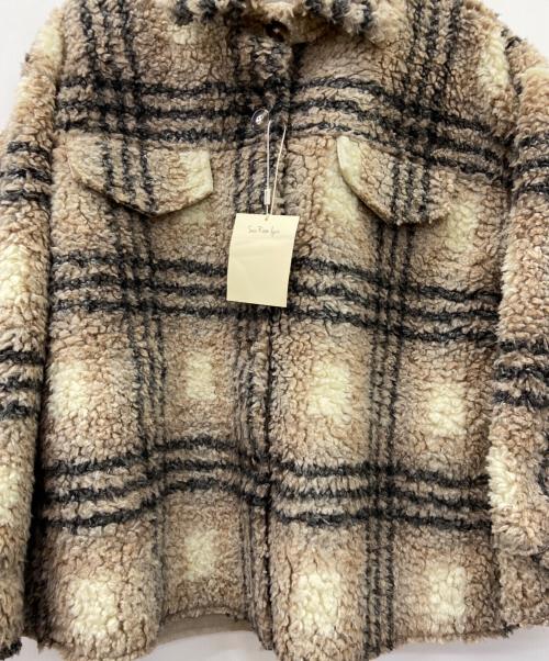 Sea Room lynn（シールームリン）Sea Room Lynn (シールームリン) シャツジャケット ベージュ×ブラック サイズ:S 未使用品の古着・服飾アイテム