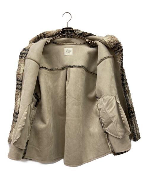 Sea Room lynn（シールームリン）Sea Room Lynn (シールームリン) シャツジャケット ベージュ×ブラック サイズ:S 未使用品の古着・服飾アイテム