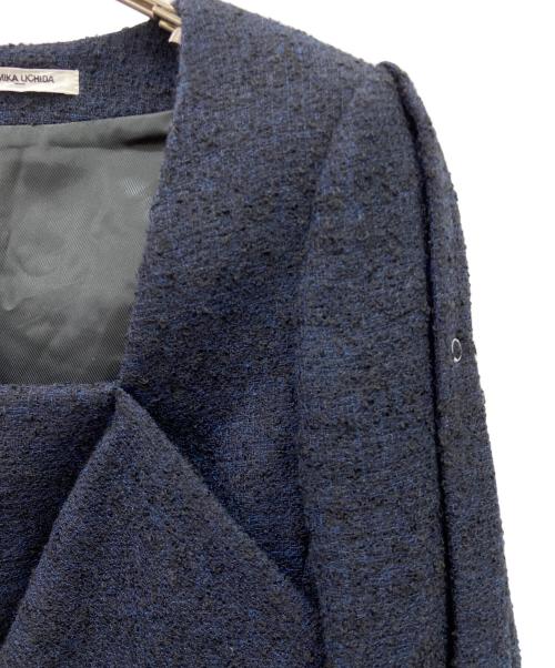 FUMIKA UCHIDA（フミカウチダ）FUMIKA UCHIDA (フミカウチダ) BOUCLE SQUARE-NECK SHORT JACKET ネイビー サイズ:36の古着・服飾アイテム