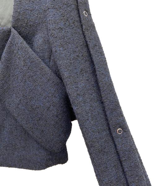 FUMIKA UCHIDA（フミカウチダ）FUMIKA UCHIDA (フミカウチダ) BOUCLE SQUARE-NECK SHORT JACKET ネイビー サイズ:36の古着・服飾アイテム