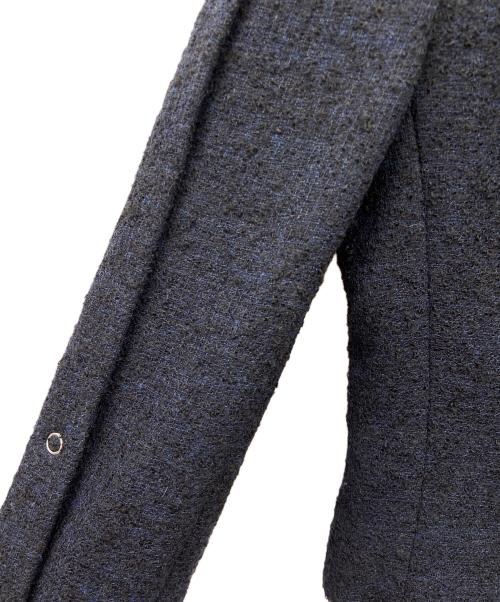 FUMIKA UCHIDA（フミカウチダ）FUMIKA UCHIDA (フミカウチダ) BOUCLE SQUARE-NECK SHORT JACKET ネイビー サイズ:36の古着・服飾アイテム