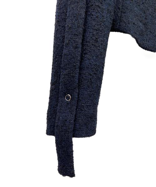 FUMIKA UCHIDA（フミカウチダ）FUMIKA UCHIDA (フミカウチダ) BOUCLE SQUARE-NECK SHORT JACKET ネイビー サイズ:36の古着・服飾アイテム