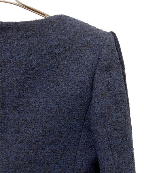 FUMIKA UCHIDA（フミカウチダ）FUMIKA UCHIDA (フミカウチダ) BOUCLE SQUARE-NECK SHORT JACKET ネイビー サイズ:36の古着・服飾アイテム
