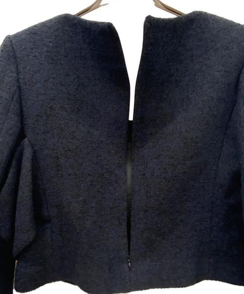 FUMIKA UCHIDA（フミカウチダ）FUMIKA UCHIDA (フミカウチダ) BOUCLE SQUARE-NECK SHORT JACKET ネイビー サイズ:36の古着・服飾アイテム