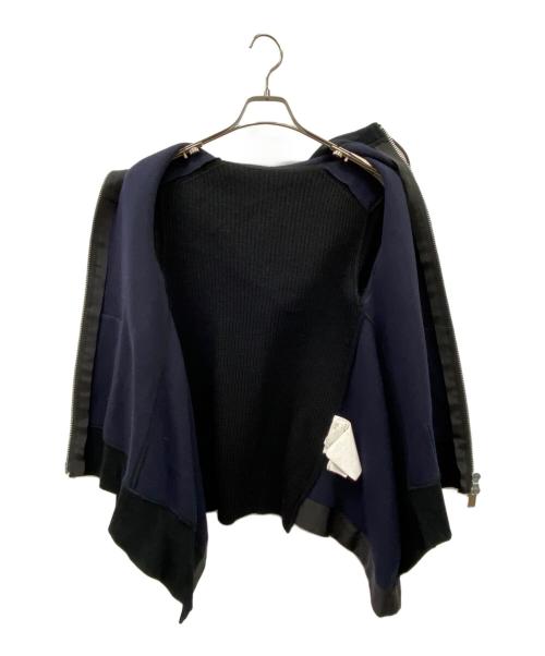 sacai（サカイ）sacai (サカイ) sacai　ジップパーカー ネイビー サイズ:SIZE2の古着・服飾アイテム
