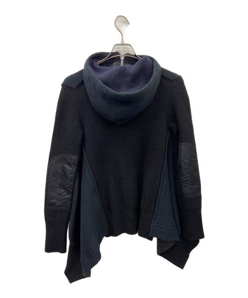 sacai（サカイ）sacai (サカイ) sacai　ジップパーカー ネイビー サイズ:SIZE2の古着・服飾アイテム