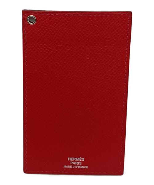 HERMES（エルメス）HERMES (エルメス) HERMES　IDケース レッドの古着・服飾アイテム