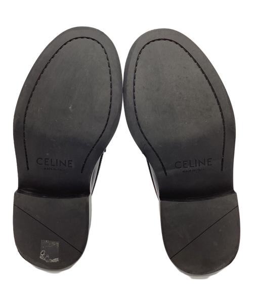 CELINE（セリーヌ）CELINE (セリーヌ) ローファー ブラック×ゴールド サイズ:size37の古着・服飾アイテム