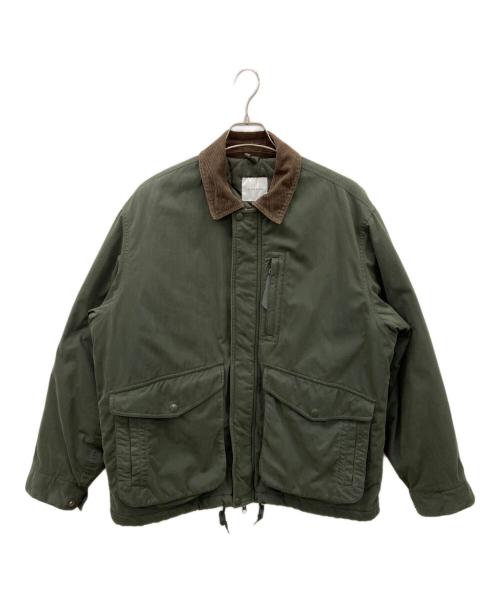 FREAK'S STORE（フリークスストア）FREAK'S STORE (フリークスストア) FREAK'S STORE　襟コーデュロイ切り替え コットンナイロンブルゾン グリーン×ブラウン サイズ:SIZEMの古着・服飾アイテム