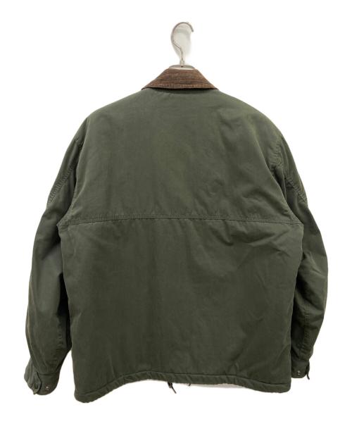 FREAK'S STORE（フリークスストア）FREAK'S STORE (フリークスストア) FREAK'S STORE　襟コーデュロイ切り替え コットンナイロンブルゾン グリーン×ブラウン サイズ:SIZEMの古着・服飾アイテム