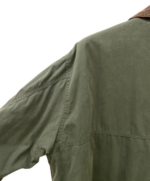 FREAK'S STORE（フリークスストア）FREAK'S STORE (フリークスストア) FREAK'S STORE　襟コーデュロイ切り替え コットンナイロンブルゾン グリーン×ブラウン サイズ:SIZEMの古着・服飾アイテム