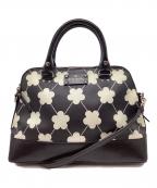 Kate Spadeケイトスペード）の古着「Kate Spade　2WAYバッグ」｜ブラック×ホワイト