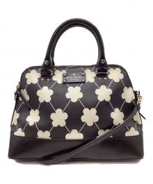 Kate Spade（ケイトスペード）の古着「Kate Spade　2WAYバッグ」｜ブラック×ホワイト