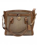 MICHAEL KORSマイケルコース）の古着「MICHAEL KORS　2WAYバッグ」｜ベージュ
