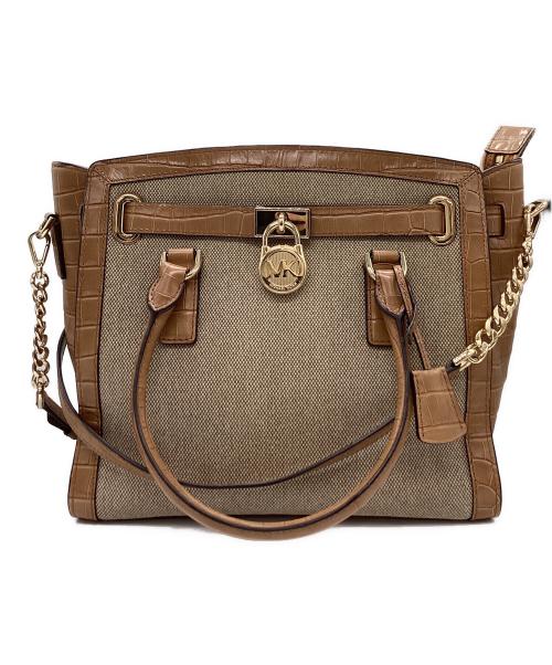 MICHAEL KORS（マイケルコース）MICHAEL KORS (マイケルコース) MICHAEL KORS　2WAYバッグ ベージュの古着・服飾アイテム