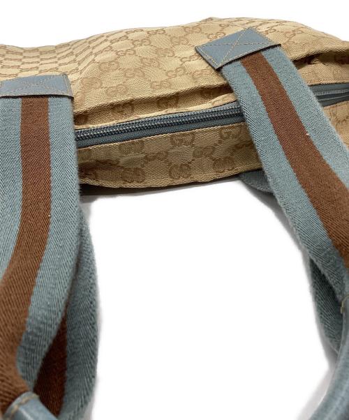 GUCCI（グッチ）GUCCI (グッチ) GUCCI　トートバッグ カーキ×ブラウンの古着・服飾アイテム