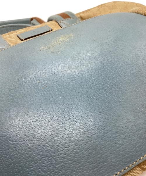 GUCCI（グッチ）GUCCI (グッチ) GUCCI　トートバッグ カーキ×ブラウンの古着・服飾アイテム