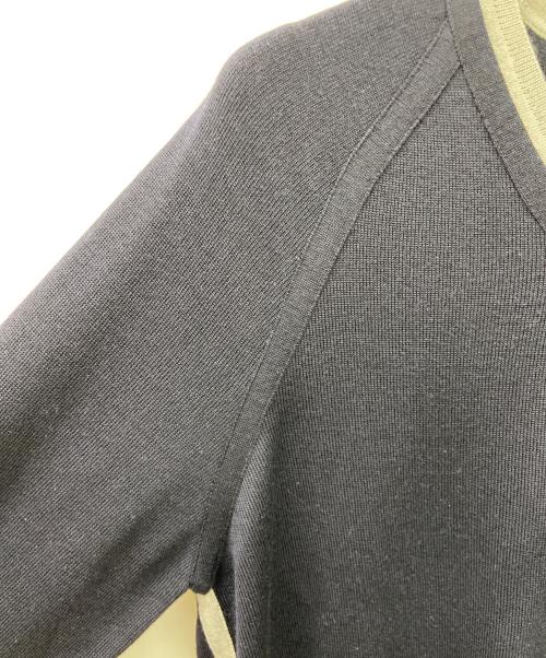 Salvatore Ferragamo（サルヴァトーレ フェラガモ）Salvatore Ferragamo (サルヴァトーレ フェラガモ) Salvatore Ferragamo　薄手ニット ブラック×グレー サイズ:XLの古着・服飾アイテム