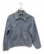 OSH KOSH B'goshオシュコシュ ビゴッシュ）の古着「ワークジャケット」｜ブルー×ホワイト