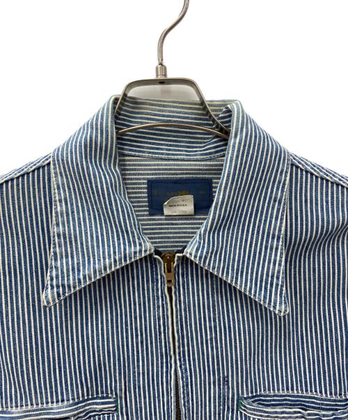 OSH KOSH B'gosh（オシュコシュ ビゴッシュ）OSH KOSH B'gosh (オシュコシュ ビゴッシュ) ワークジャケット ブルー×ホワイト サイズ:40の古着・服飾アイテム