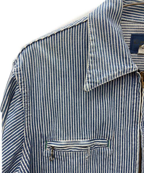 OSH KOSH B'gosh（オシュコシュ ビゴッシュ）OSH KOSH B'gosh (オシュコシュ ビゴッシュ) ワークジャケット ブルー×ホワイト サイズ:40の古着・服飾アイテム