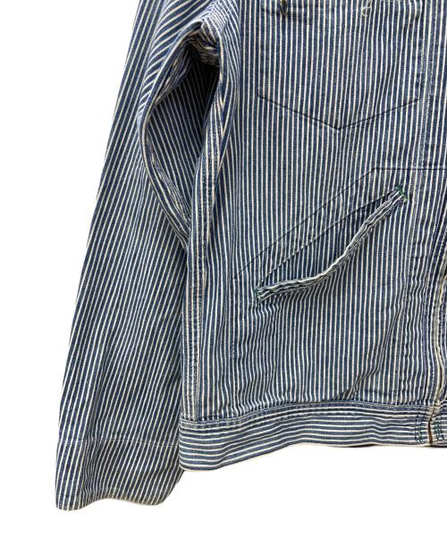 OSH KOSH B'gosh（オシュコシュ ビゴッシュ）OSH KOSH B'gosh (オシュコシュ ビゴッシュ) ワークジャケット ブルー×ホワイト サイズ:40の古着・服飾アイテム