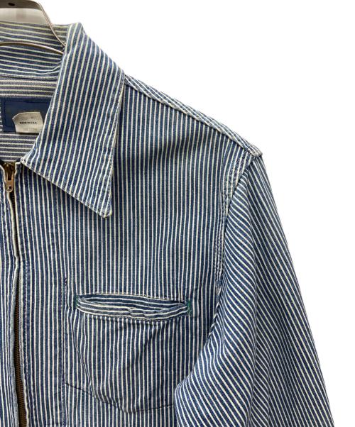 OSH KOSH B'gosh（オシュコシュ ビゴッシュ）OSH KOSH B'gosh (オシュコシュ ビゴッシュ) ワークジャケット ブルー×ホワイト サイズ:40の古着・服飾アイテム