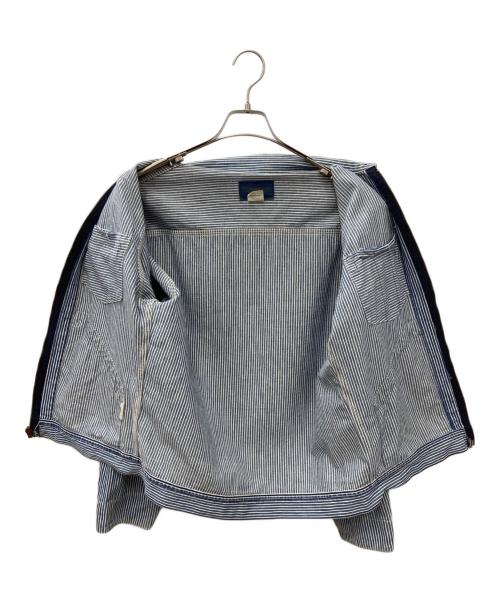 OSH KOSH B'gosh（オシュコシュ ビゴッシュ）OSH KOSH B'gosh (オシュコシュ ビゴッシュ) ワークジャケット ブルー×ホワイト サイズ:40の古着・服飾アイテム