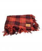 Vivienne Westwoodヴィヴィアンウエストウッド）の古着「Vivienne Westwood　チェックストール」｜レッド×ブラック
