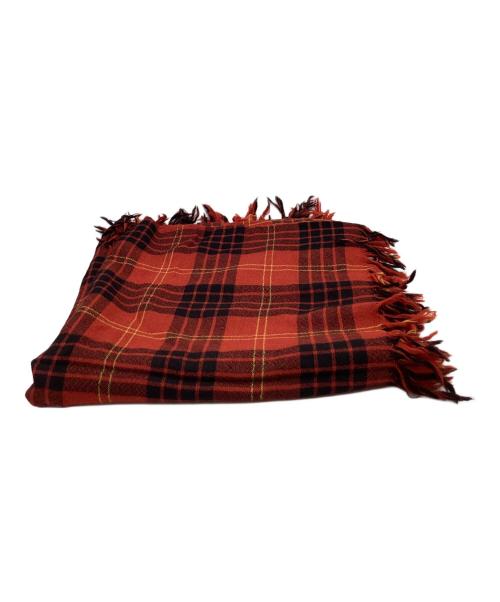 Vivienne Westwood（ヴィヴィアンウエストウッド）Vivienne Westwood (ヴィヴィアンウエストウッド) Vivienne Westwood　チェックストール レッド×ブラックの古着・服飾アイテム