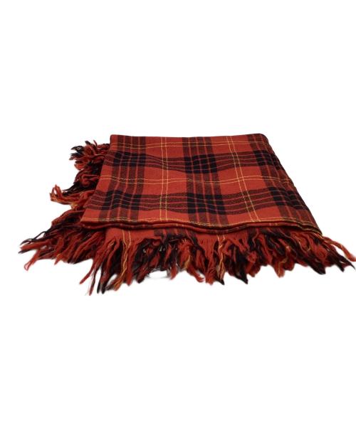Vivienne Westwood（ヴィヴィアンウエストウッド）Vivienne Westwood (ヴィヴィアンウエストウッド) Vivienne Westwood　チェックストール レッド×ブラックの古着・服飾アイテム