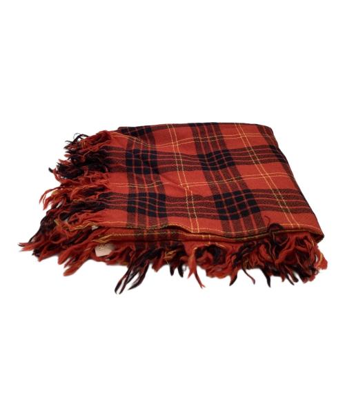 Vivienne Westwood（ヴィヴィアンウエストウッド）Vivienne Westwood (ヴィヴィアンウエストウッド) Vivienne Westwood　チェックストール レッド×ブラックの古着・服飾アイテム