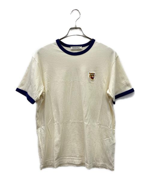 Onitsuka Tiger（オニツカタイガー）Onitsuka Tiger (オニツカタイガー) 半袖カットソー アイボリー サイズ:Lの古着・服飾アイテム