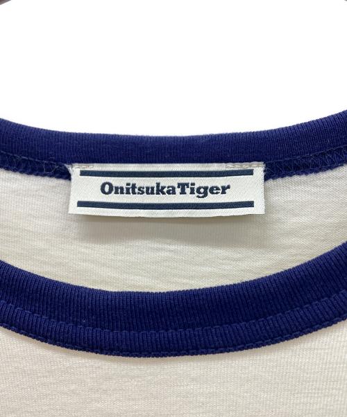 Onitsuka Tiger（オニツカタイガー）Onitsuka Tiger (オニツカタイガー) 半袖カットソー アイボリー サイズ:Lの古着・服飾アイテム