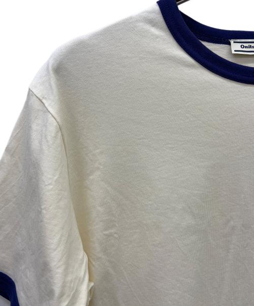 Onitsuka Tiger（オニツカタイガー）Onitsuka Tiger (オニツカタイガー) 半袖カットソー アイボリー サイズ:Lの古着・服飾アイテム